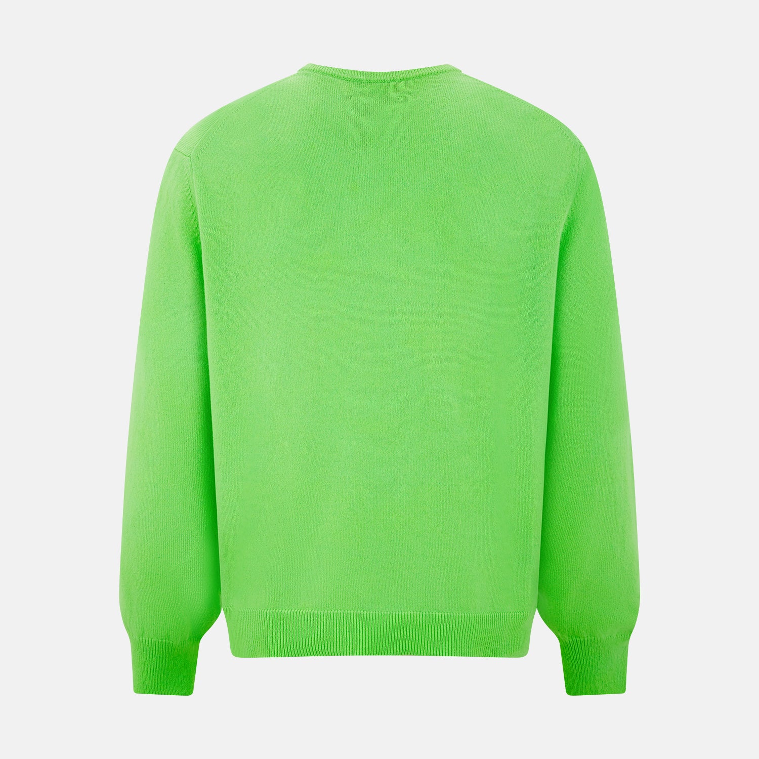Image 3 of product Bright Green Cashmere V-Neck Jumper