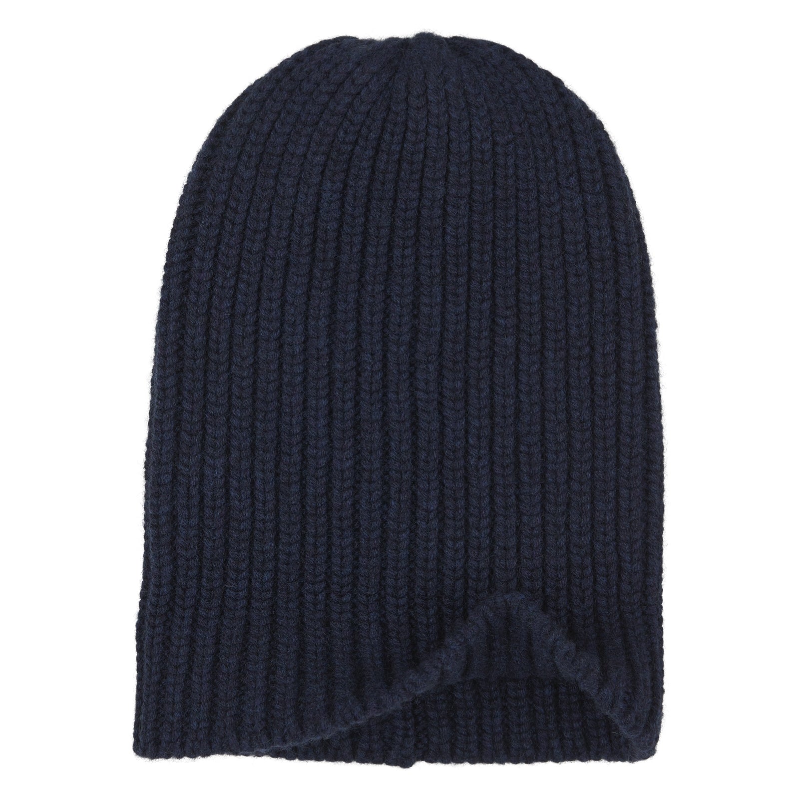 Image 2 of product Navy Ribbed Cashmere Hat